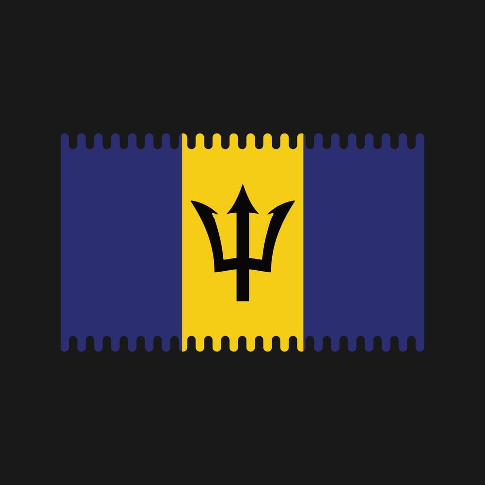 Barbados Flag Vector. National Flag vector