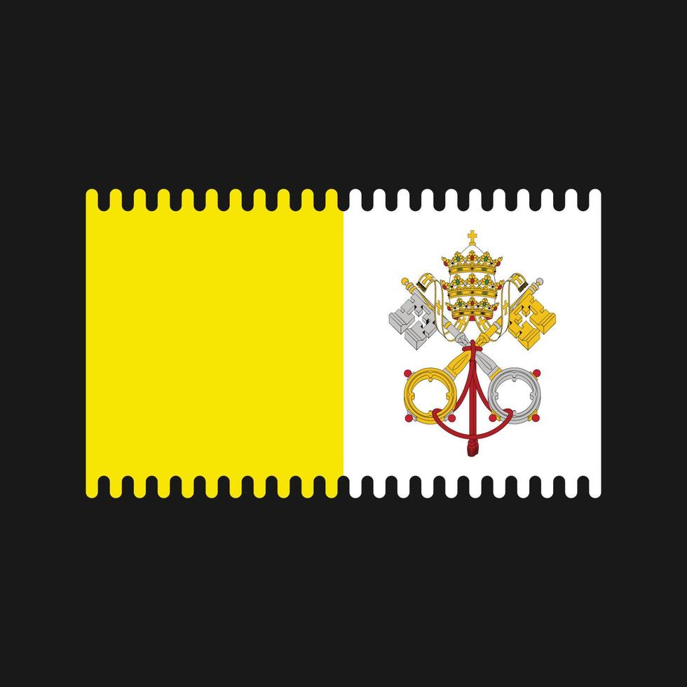 Vatican Flag Vector. National Flag vector