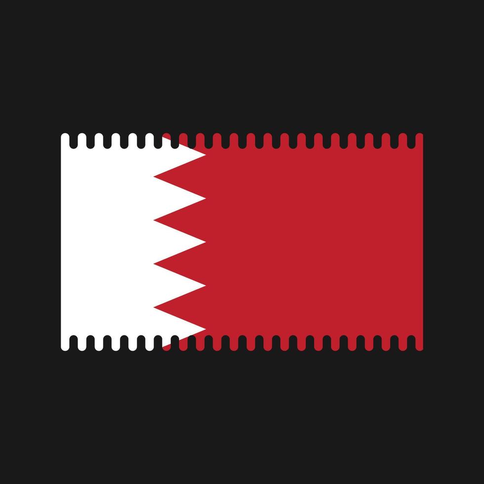Bahrain Flag Vector. National Flag vector