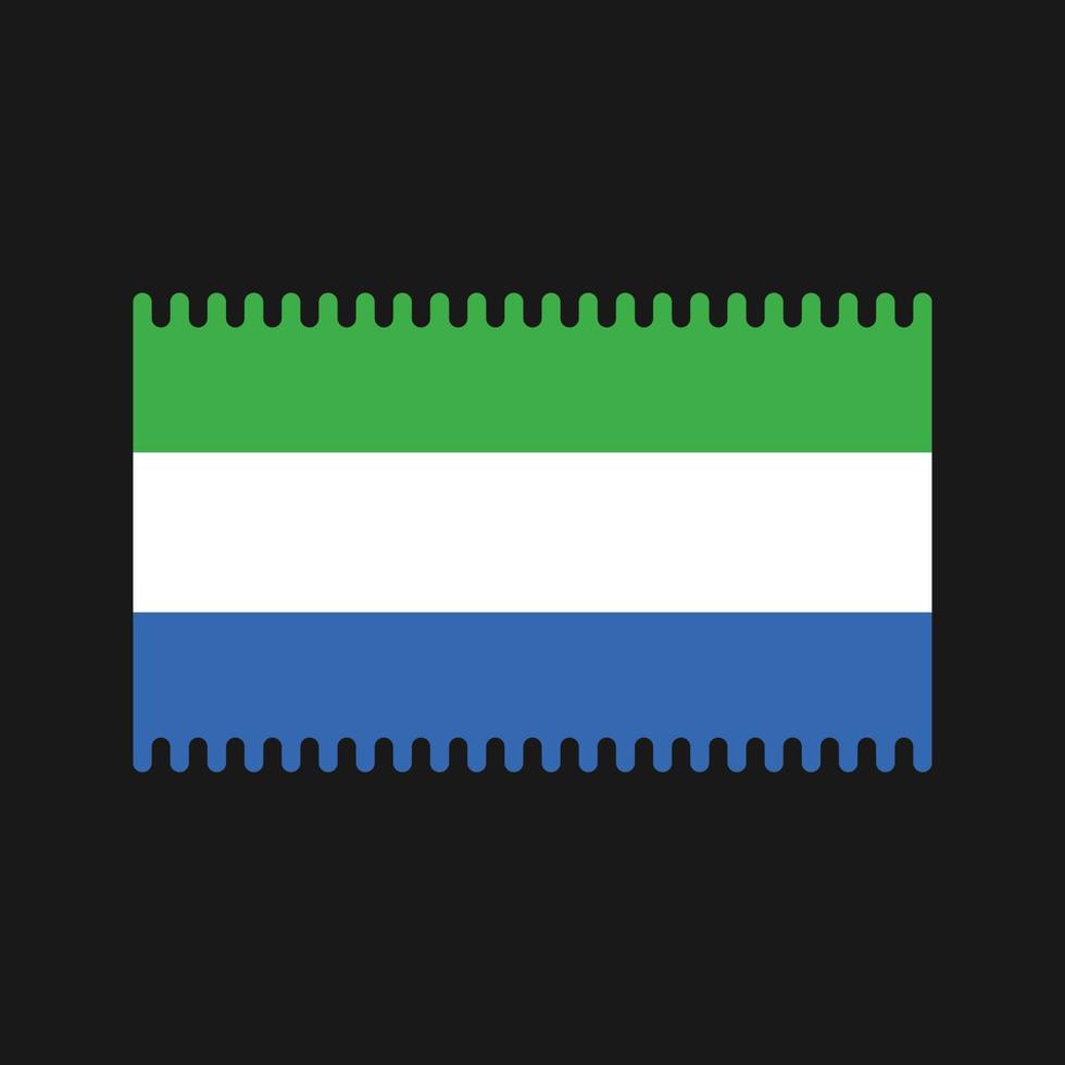 Sierra Leone Flag Vector. National Flag vector