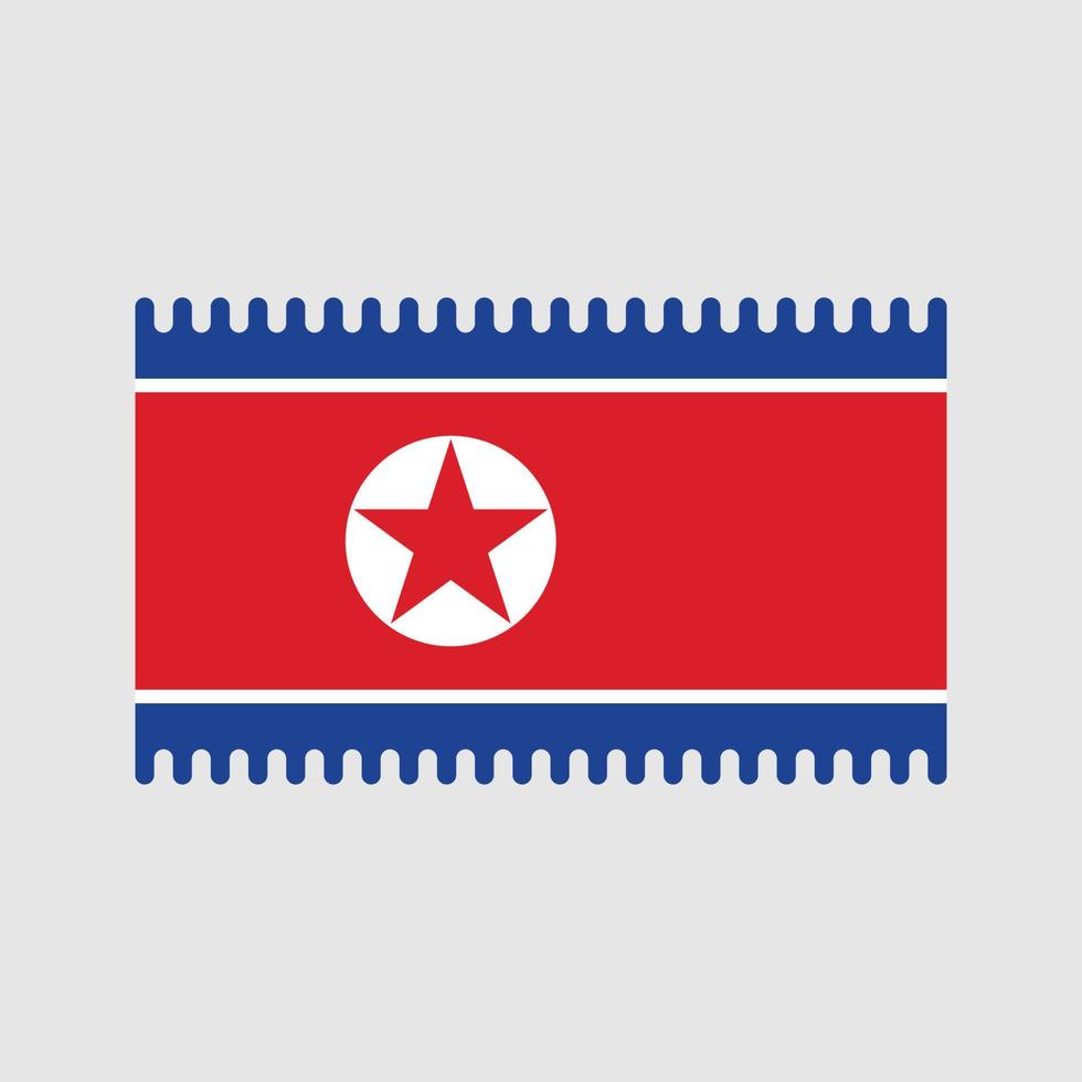 North Korea Flag Vector. National Flag vector