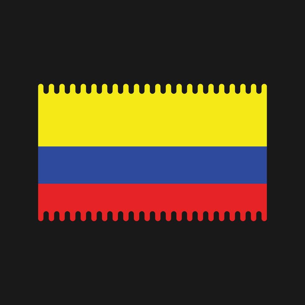 vector de la bandera de colombia. bandera nacional