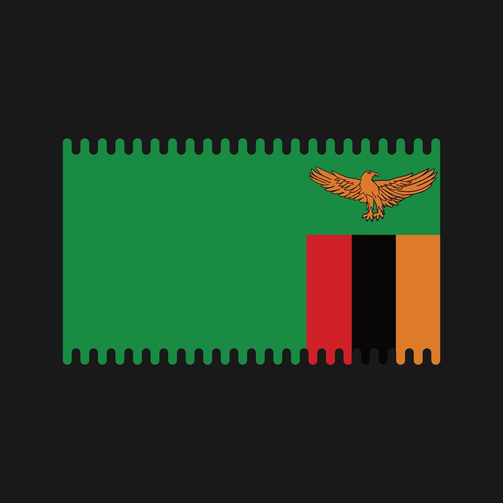 Zambia Flag Vector. National Flag vector