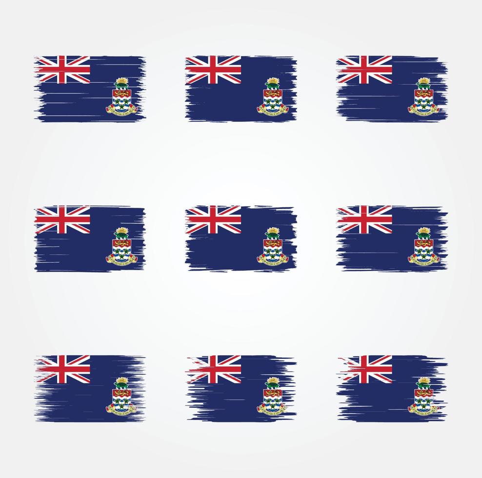 Cayman Islands Flag Brush. National Flag vector