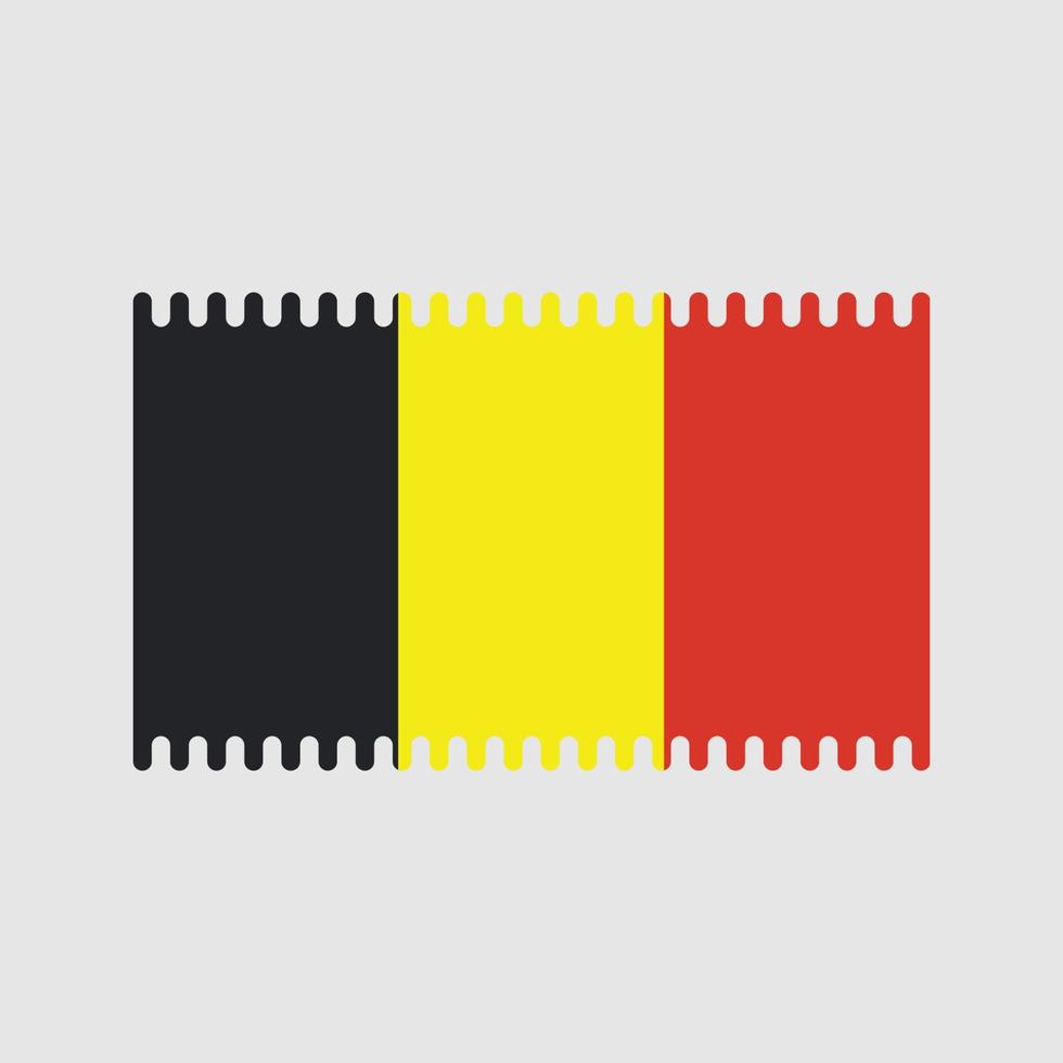 vector de bandera de Bélgica. bandera nacional