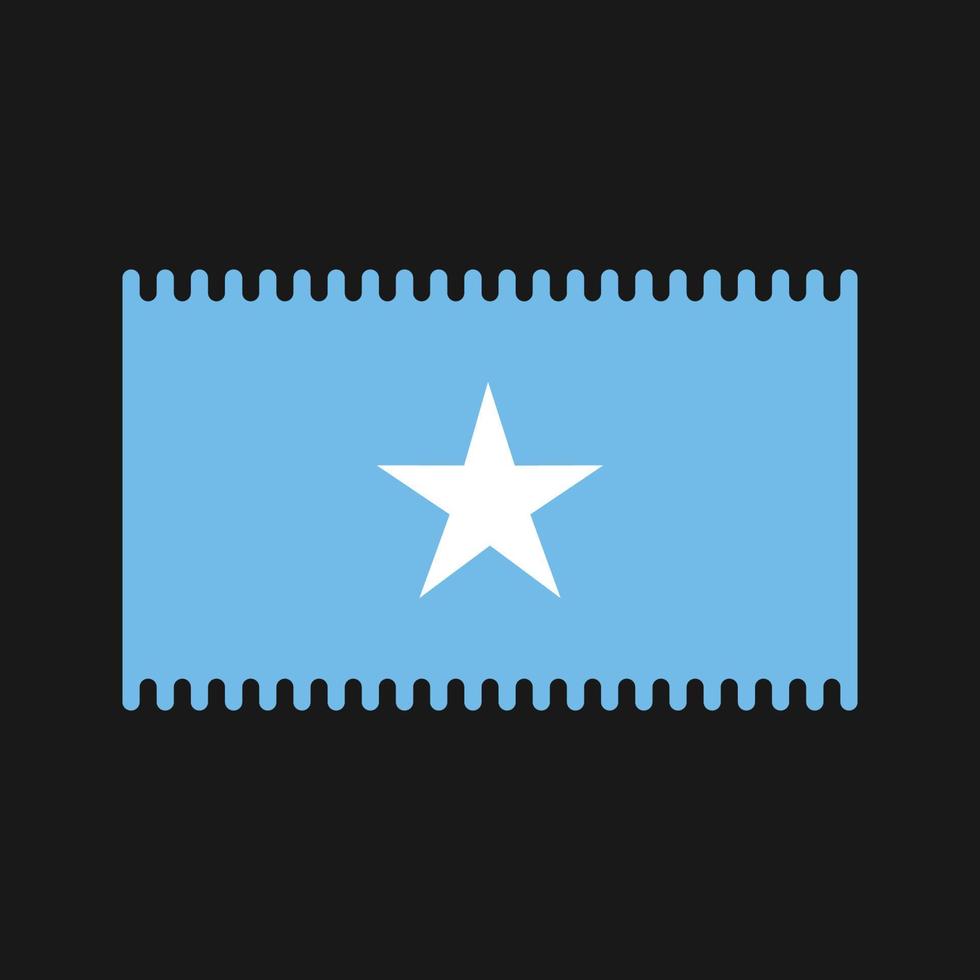vector de la bandera de somalia. bandera nacional