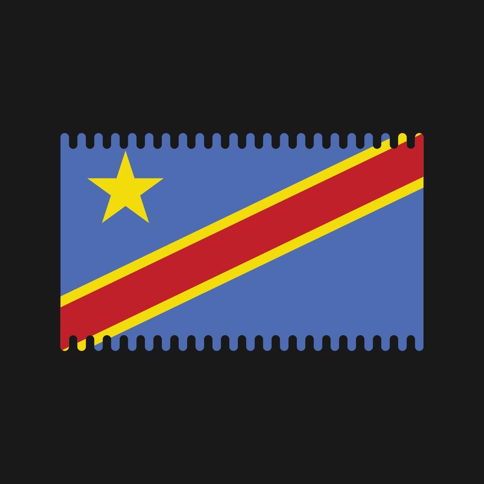 vector de la bandera de la república del congo. bandera nacional