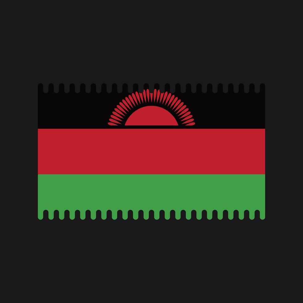 Malawi Flag Vector. National Flag vector