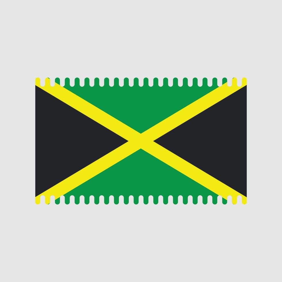 vector de la bandera jamaicana. bandera nacional