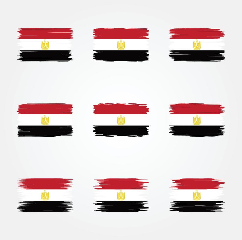 Egypt Flag Brush. National Flag vector