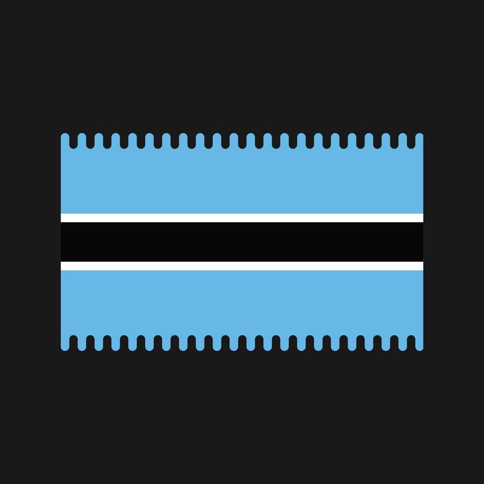 Botswana Flag Vector. National Flag vector