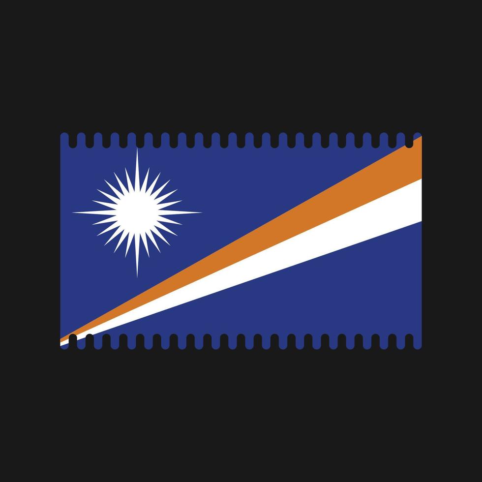 vector de la bandera de las islas marshall. bandera nacional