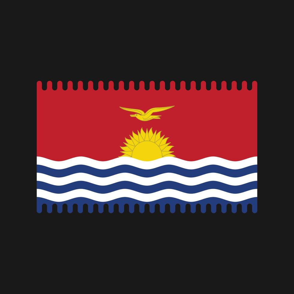 vector de la bandera de kiribati. bandera nacional