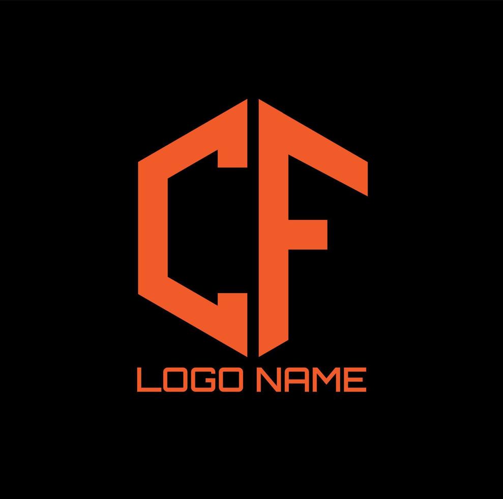 CF monogram Logo vector