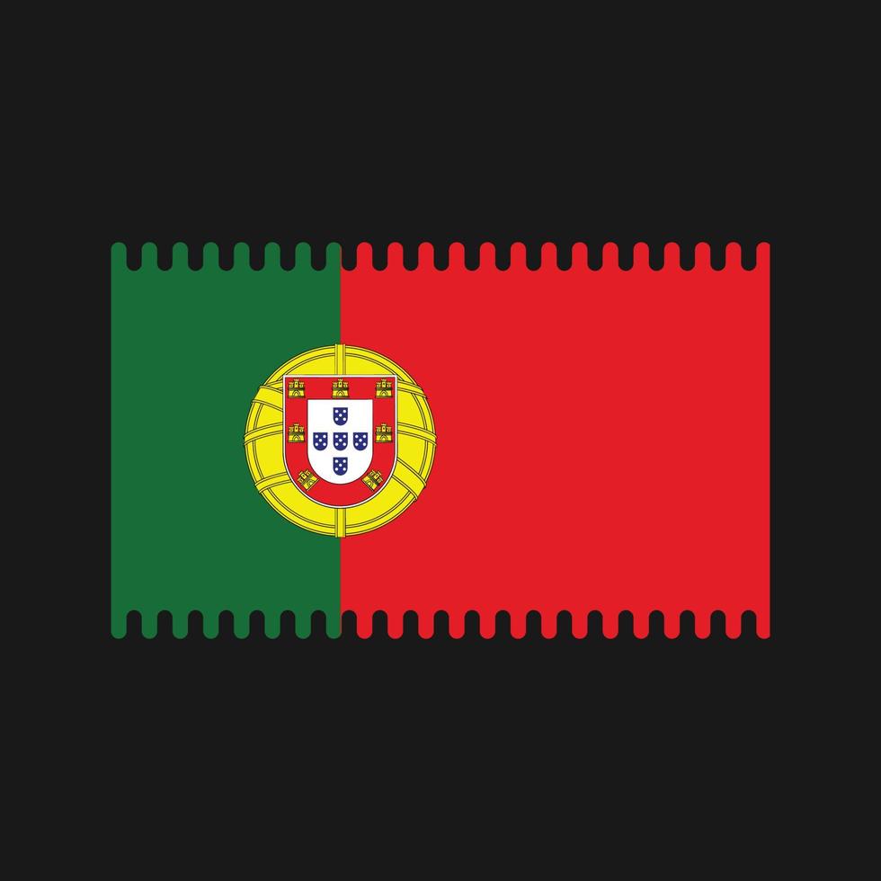 vector de bandera portuguesa. bandera nacional