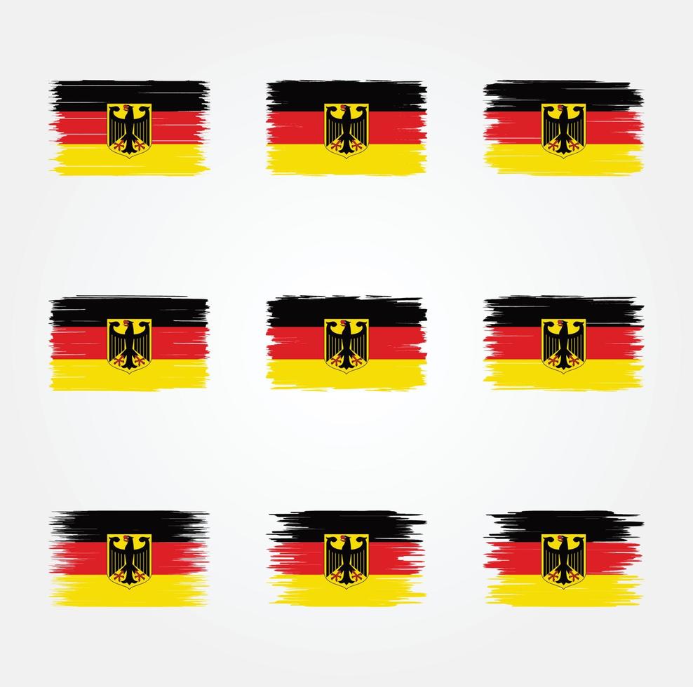 cepillo de bandera de alemania. bandera nacional vector