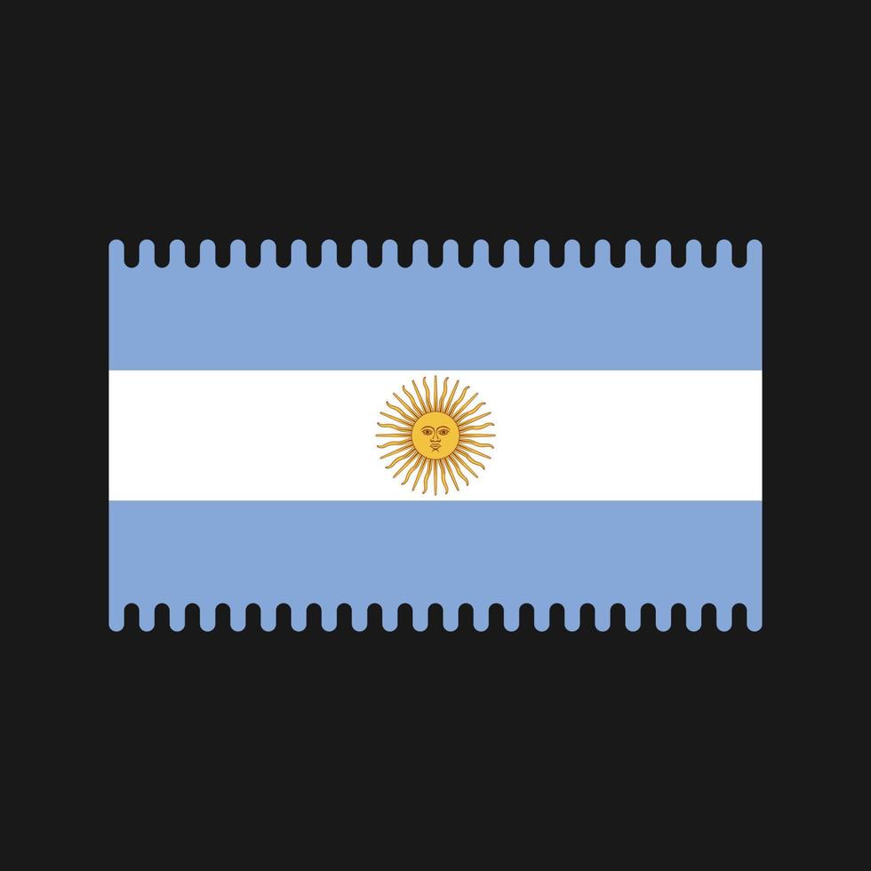 Argentina Flag Vector. National Flag vector