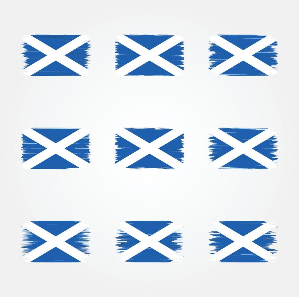 Scotland Flag Brush. National Flag vector