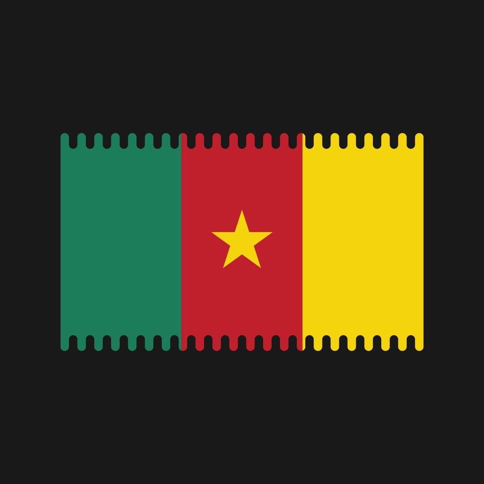 Cameroon Flag Vector. National Flag vector
