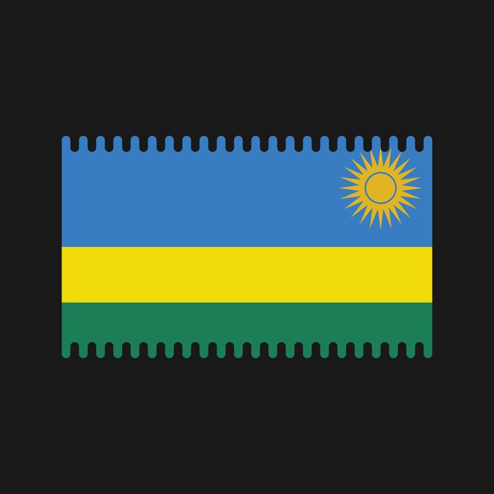 Rwanda Flag Vector. National Flag vector