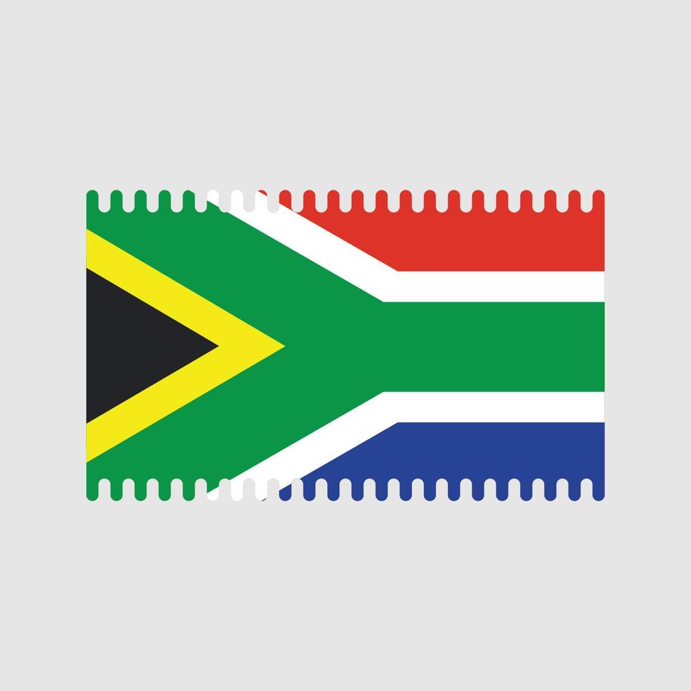 vector de la bandera de sudáfrica. bandera nacional