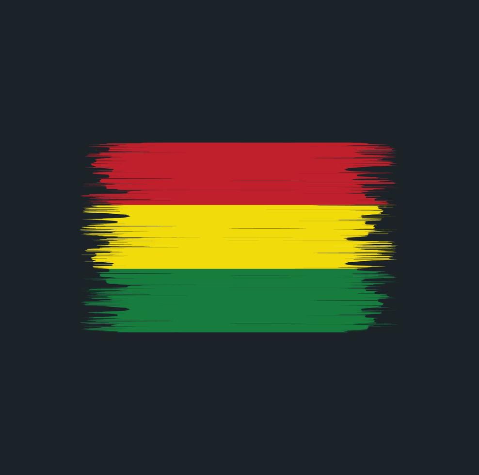 Bolivia Flag Brush. National Flag vector