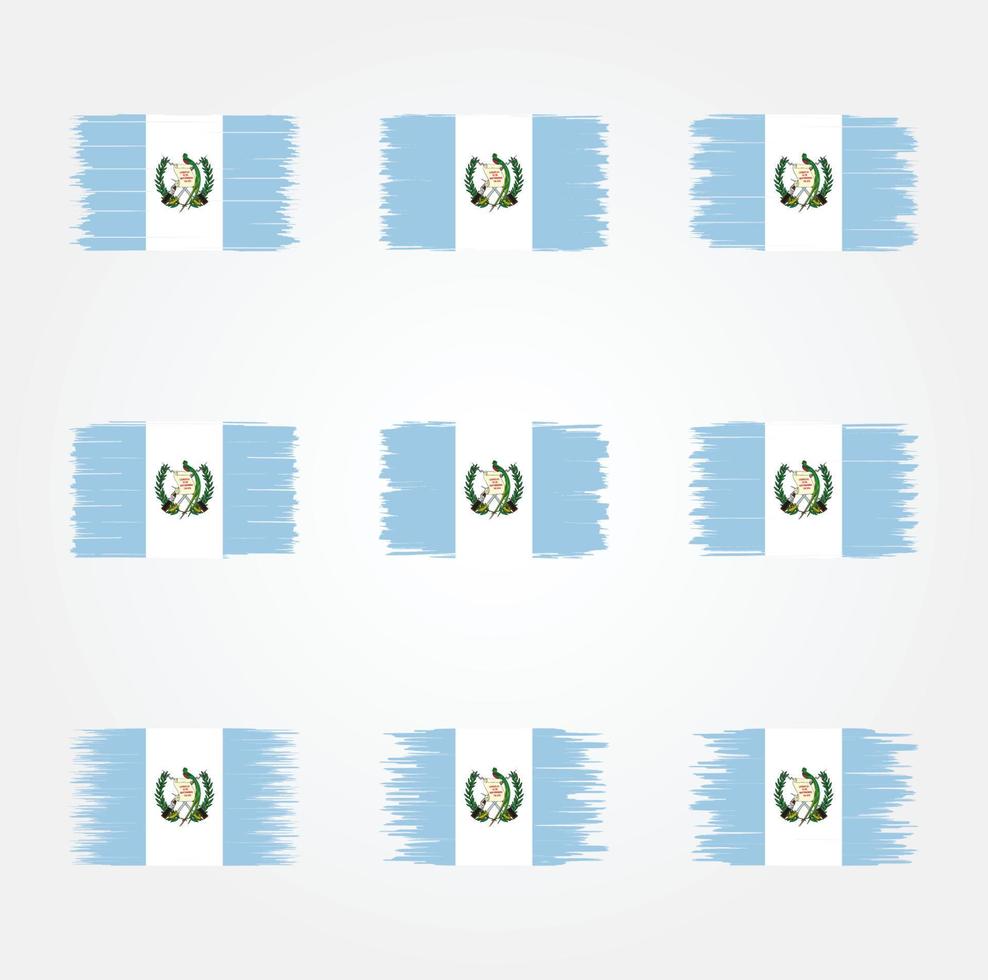 Guatemala Flag Brush. National Flag vector