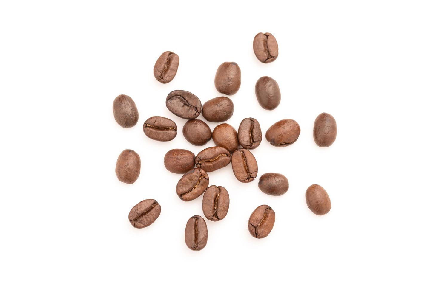 Coffee bean on isolated on white background. Food and beverage concept photo