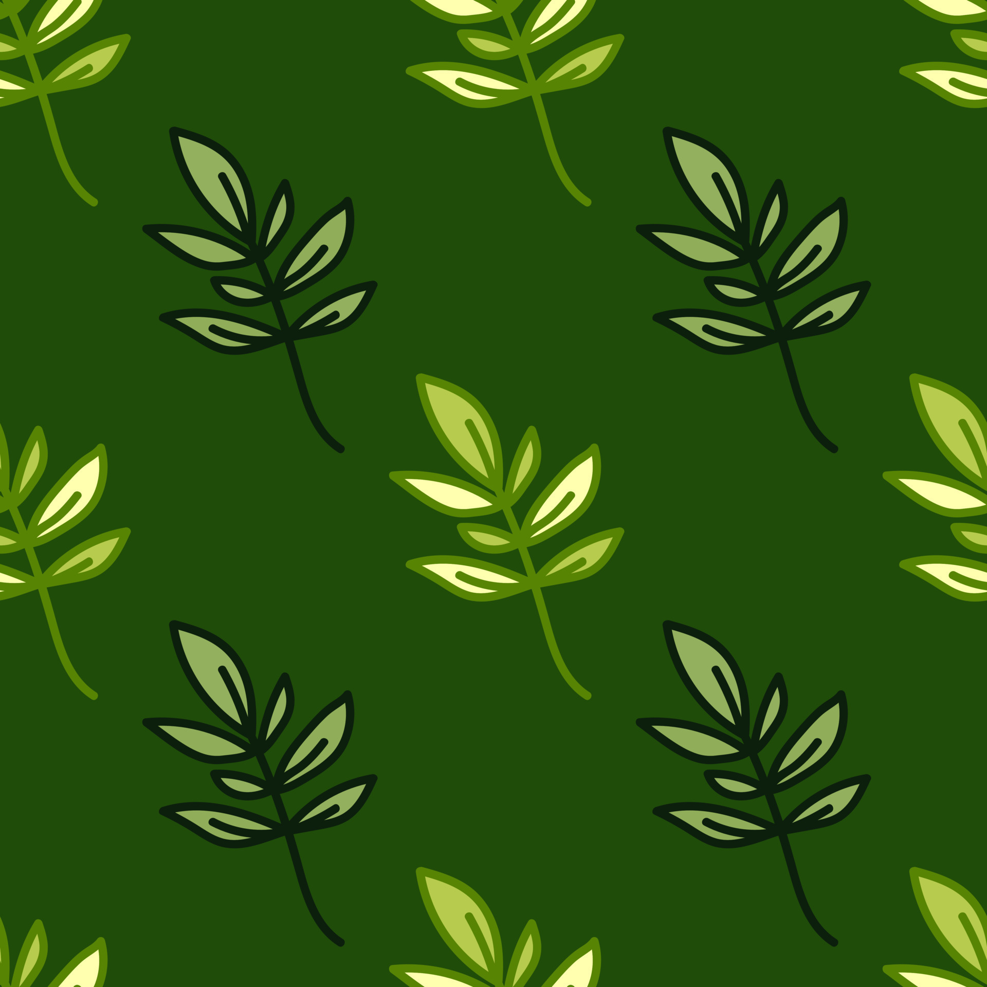 Cute Leaves Pattern Wrapping Textile Wallpaper Stock Vector Royalty Free  707197909  Shutterstock
