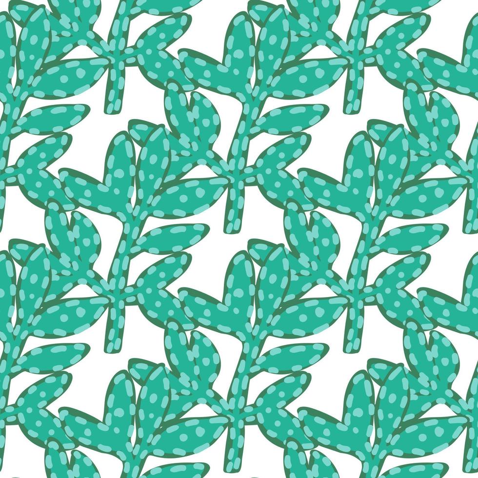 Contemporary strange leaves seamless pattern. Abstract tropical floral wallpaper. vector