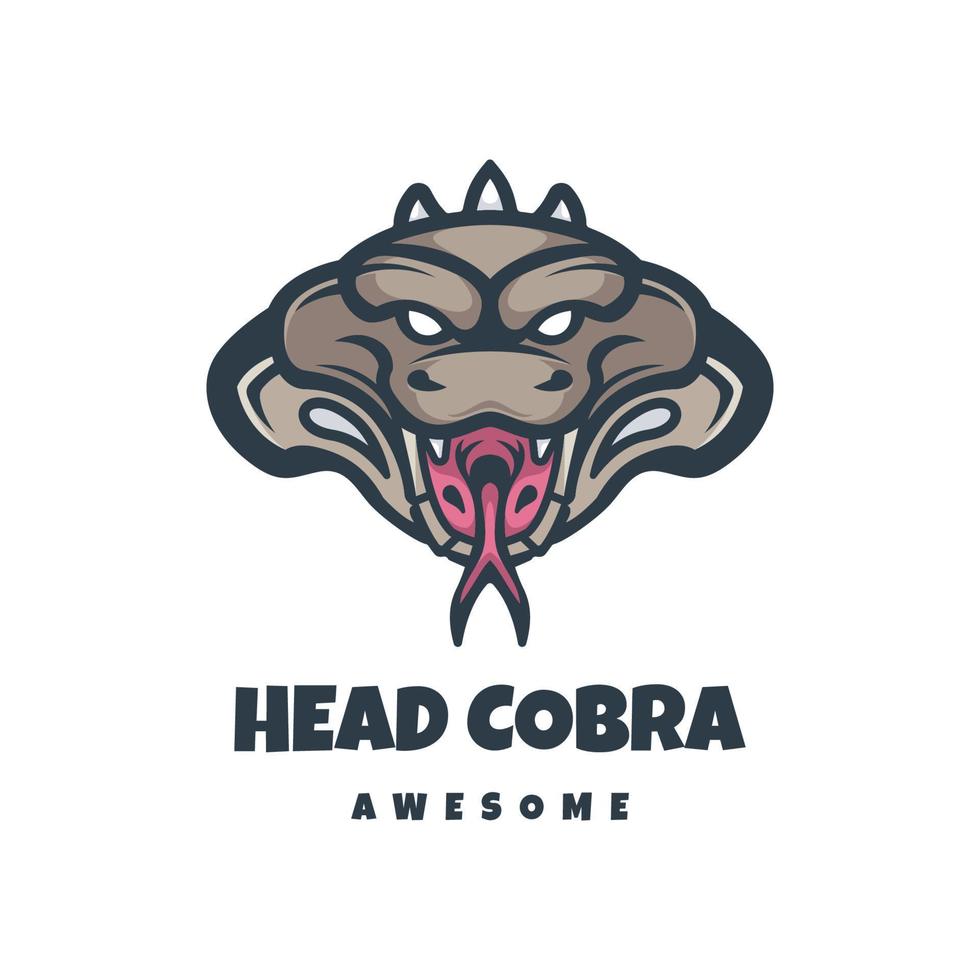 Illustration vector graphic of HEad Cobra, good for logo design