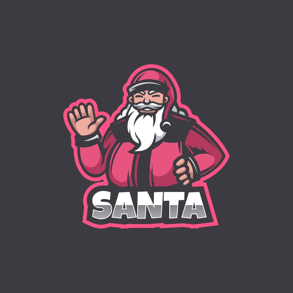 Illustration vector graphic of Santa Claus, good for logo design