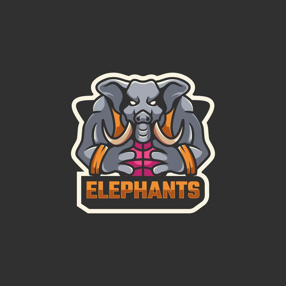 gráfico vectorial ilustrativo de elefante, bueno para el diseño de logotipos vector