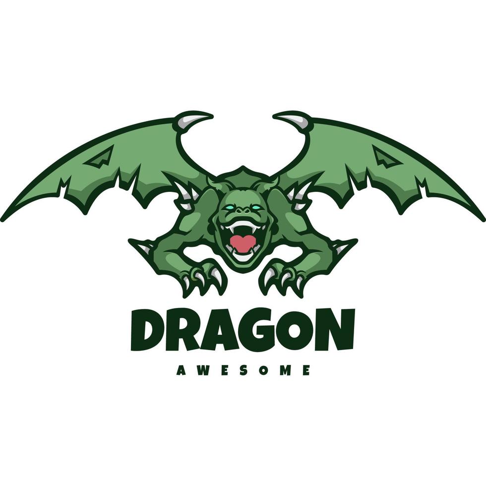 gráfico vectorial de ilustración de dragón, bueno para el diseño de logotipos vector