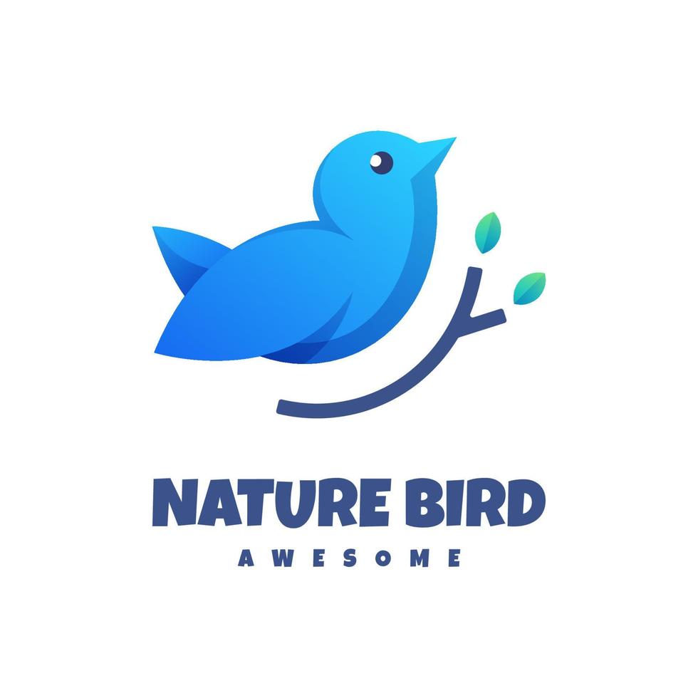 gráfico vectorial de ilustración de pájaro natural, bueno para el diseño de logotipos vector