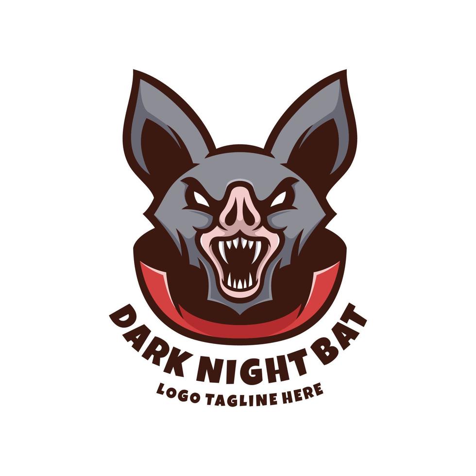 Illustration vector graphic of Dark Night Bat, good for logo design