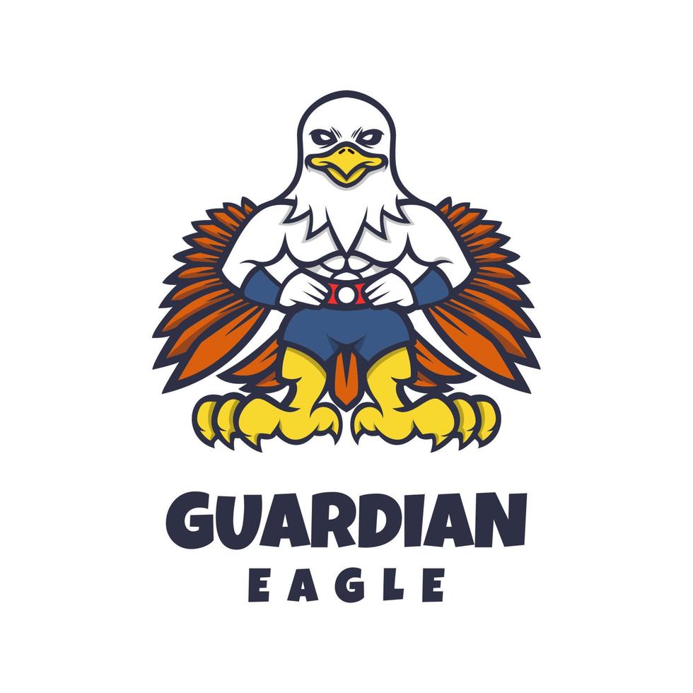 Illustration vector graphic of Guardian Eagle, good for logo design