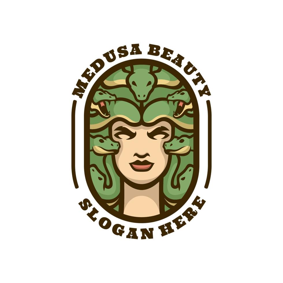 Illustration vector graphic of Medusa Beauty, good for logo design