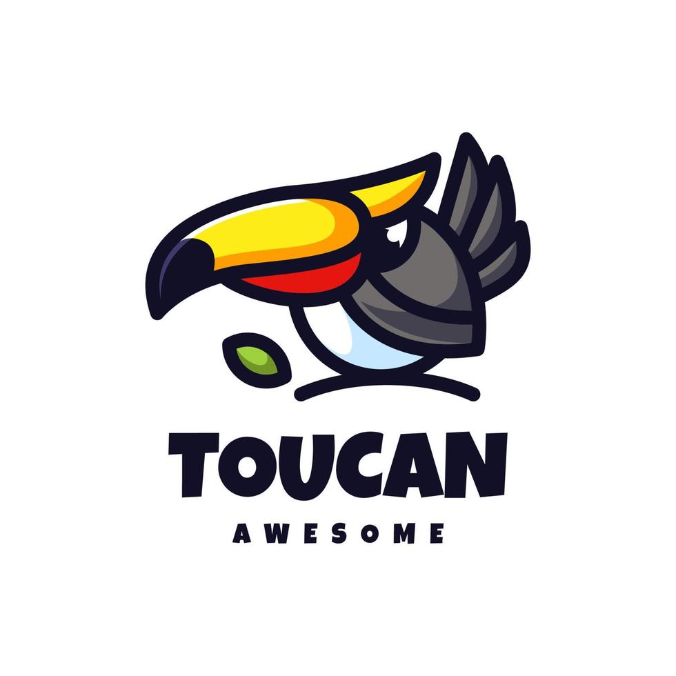 gráfico vectorial de ilustración de tucán, bueno para el diseño de logotipos vector