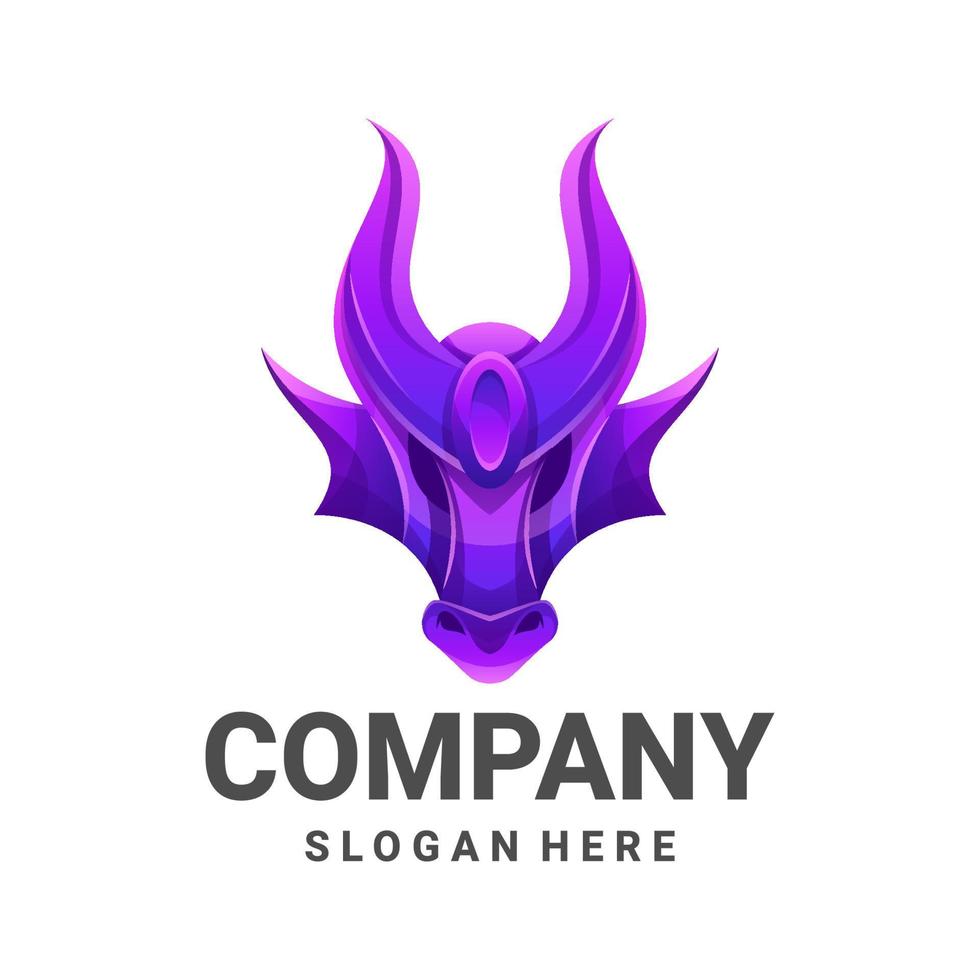Illustration vector graphic of Head Dragon Coloring, good for logo design