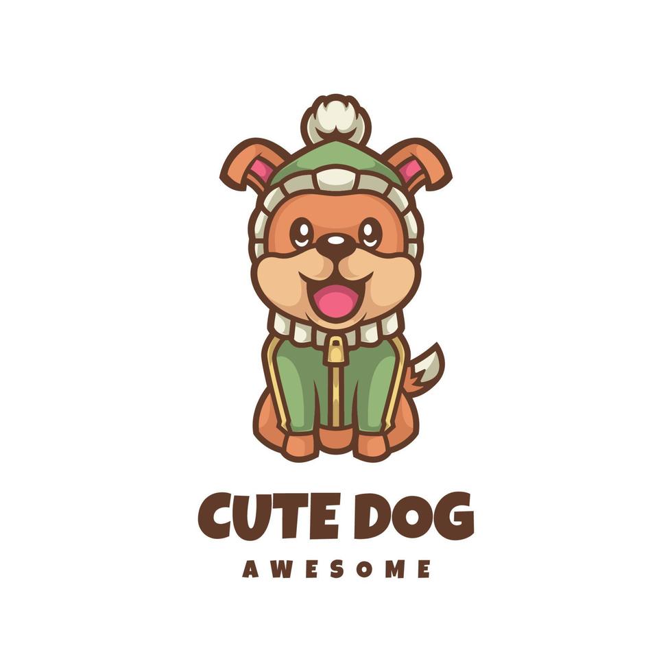 Illustration vector graphic of Cute Dog, good for logo design