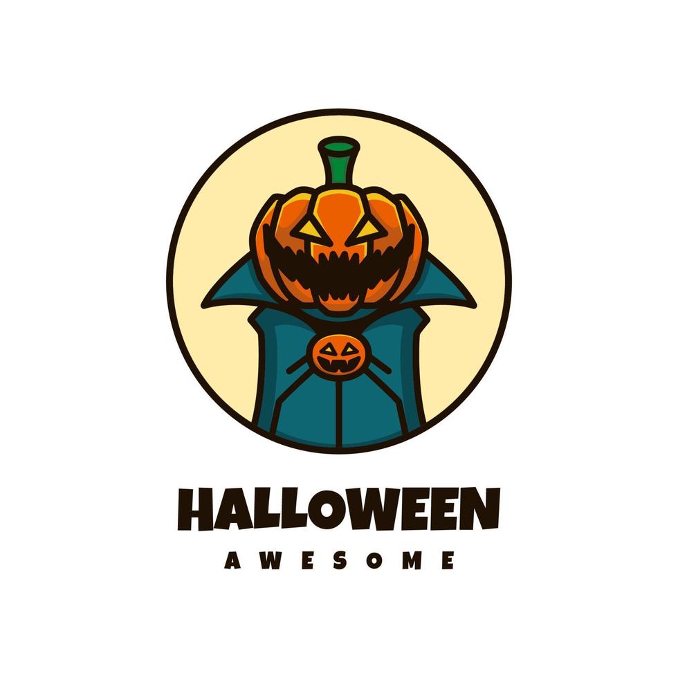 gráfico vectorial ilustrativo de halloween, bueno para el diseño de logotipos vector