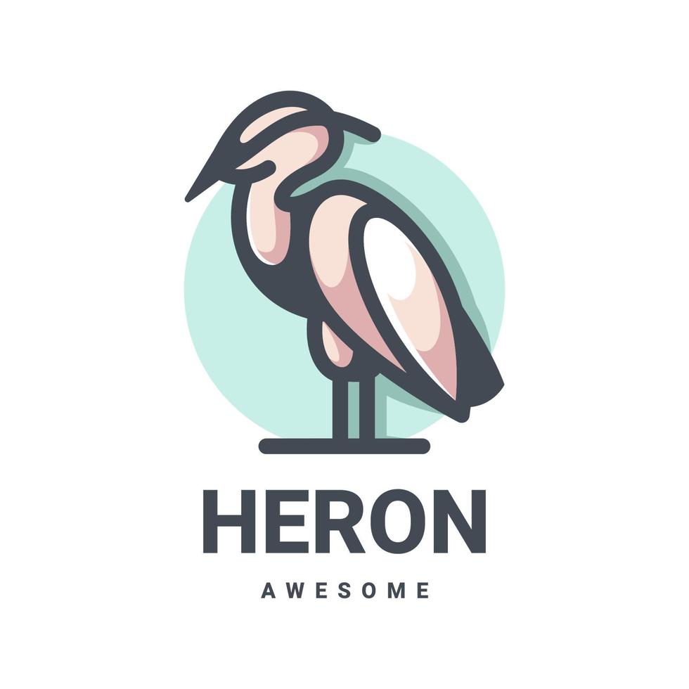 Illustration vector graphic of Heron, good for logo design