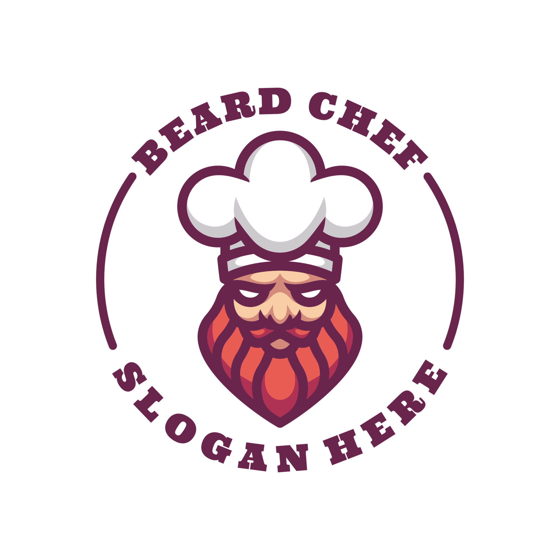 Illustration vector graphic of Beard Chef, good for logo design 9230666 Vector Art at Vecteezy