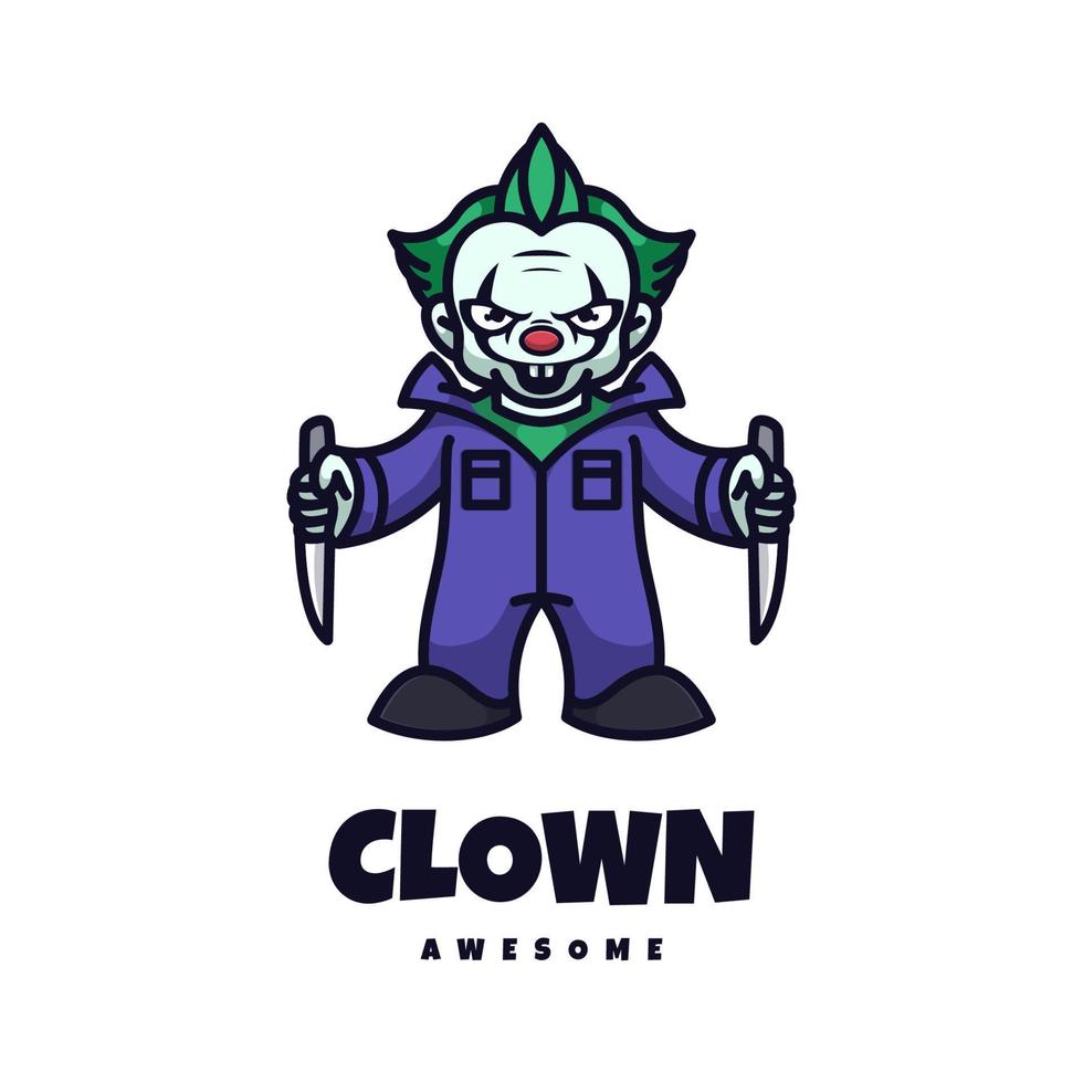 Illustration vector graphic of Clown, good for logo design