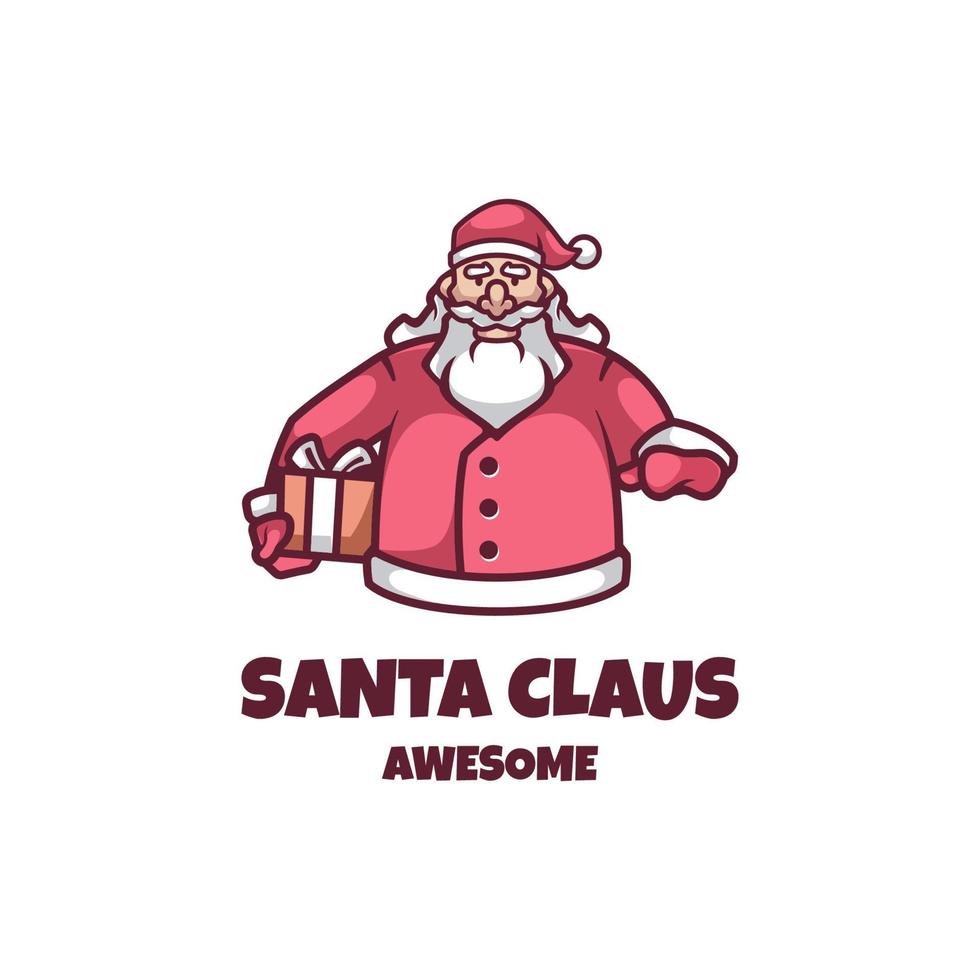 gráfico vectorial ilustrativo de santa claus, bueno para el diseño de logotipos vector