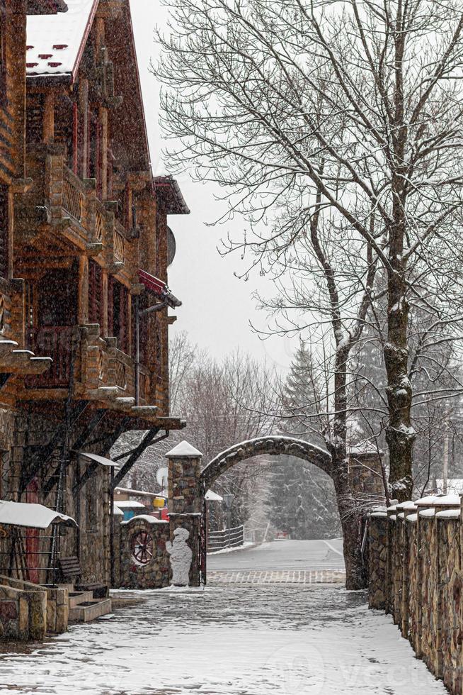 Houses and sights in the villages of Western Ukraine. Departure from the occupied territories. War in Ukraine. photo