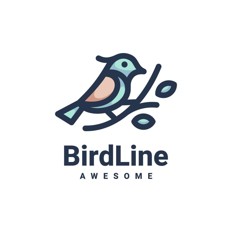 Illustration vector graphic of Bird Line, good for logo design