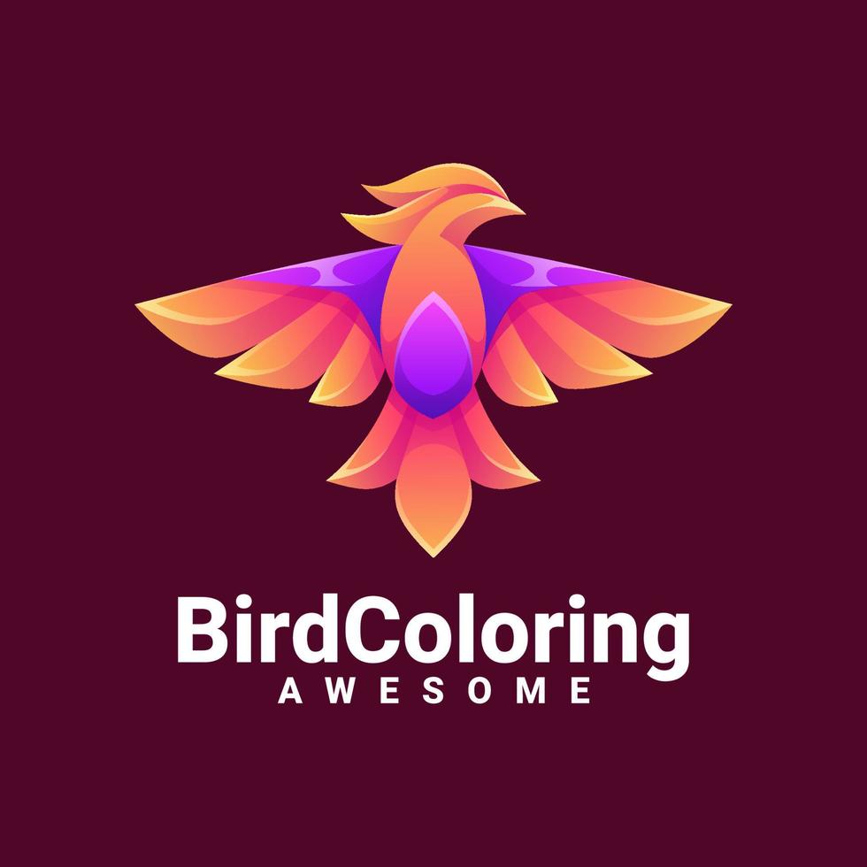 Illustration vector graphic of Bird Coloring, good for logo design