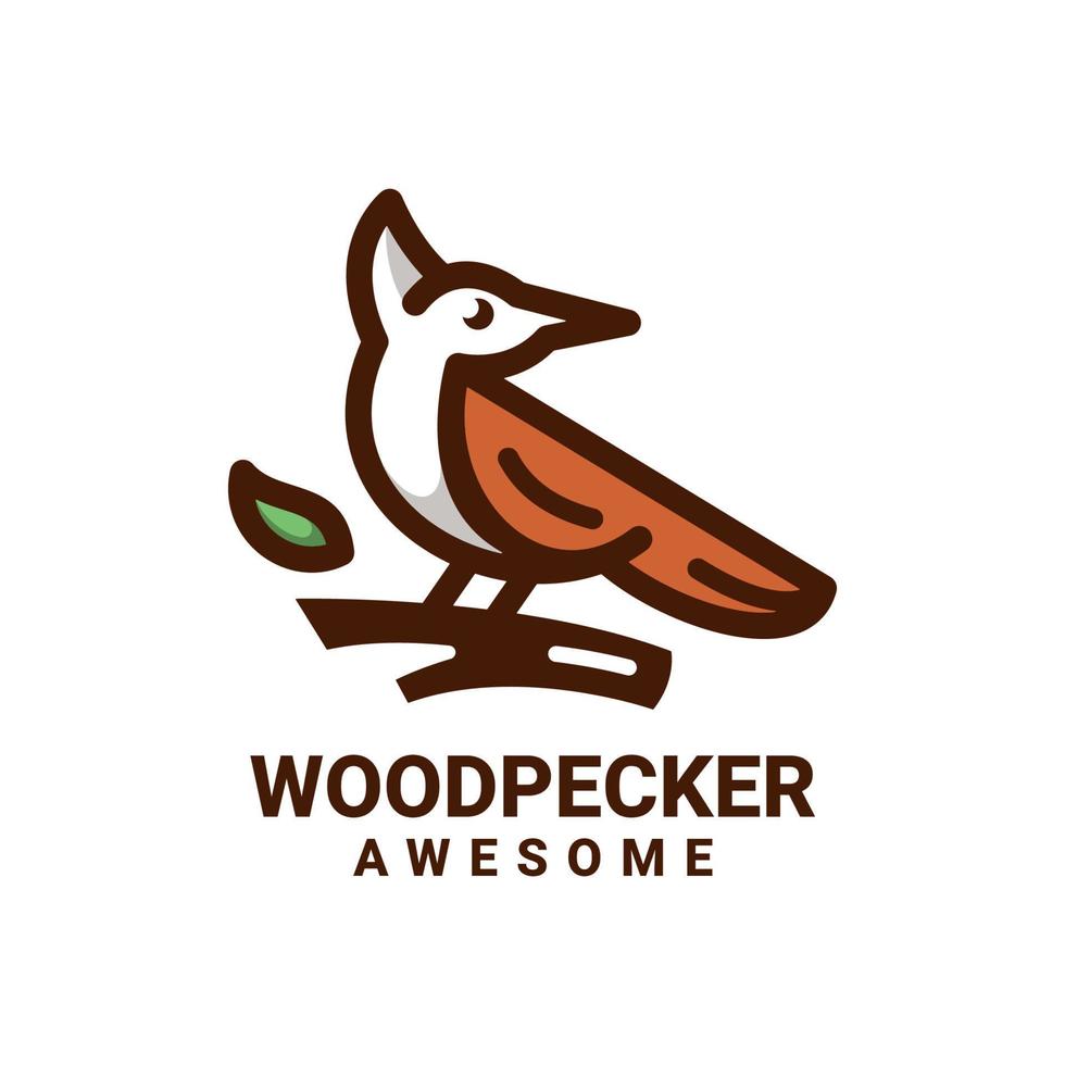 Illustration vector graphic of WoodPecker, good for logo design